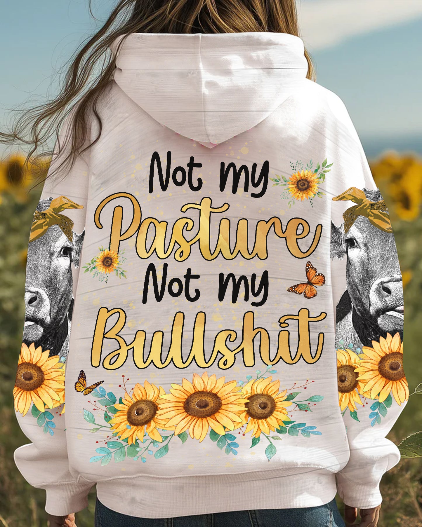 Not My Pasture - Personalized Cow All Over Print Shirt
