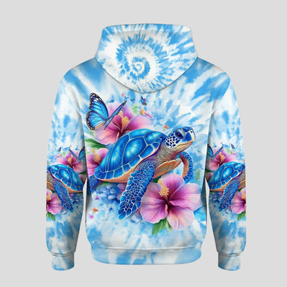Turtle & Floral - Personalized Hoodie and Leggings