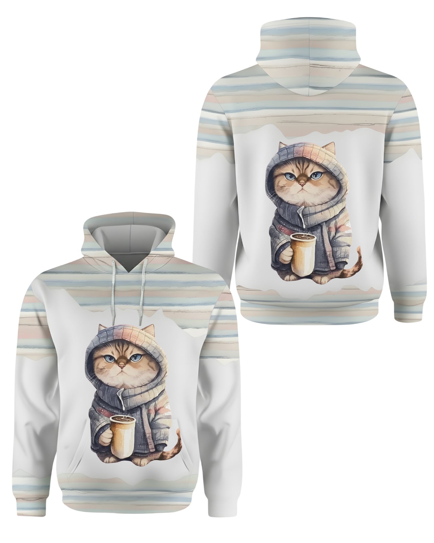Cute Cat - Personalized Hoodie And Leggings