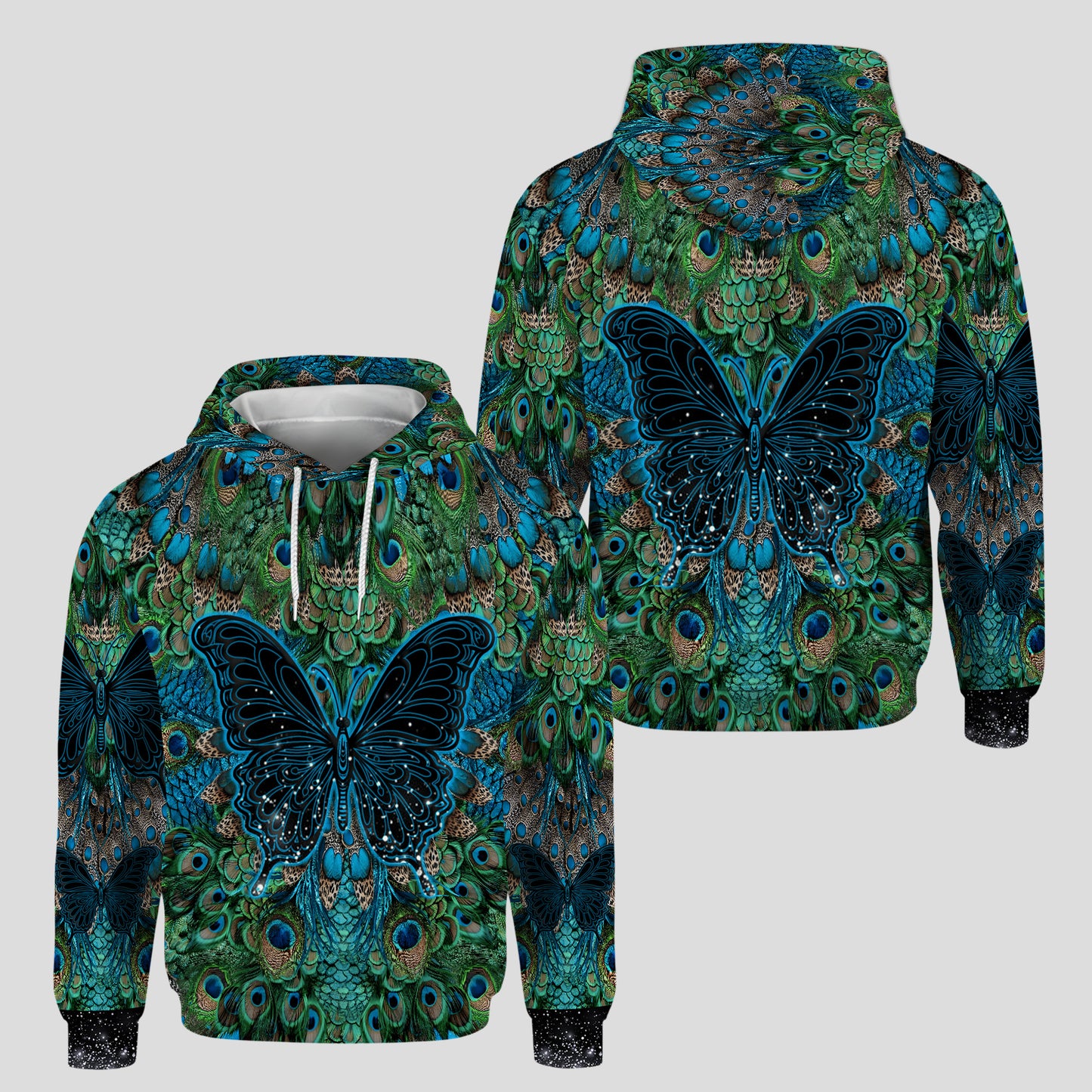 Butterfly Lace & Floral - Personalized Hoodie and Leggings