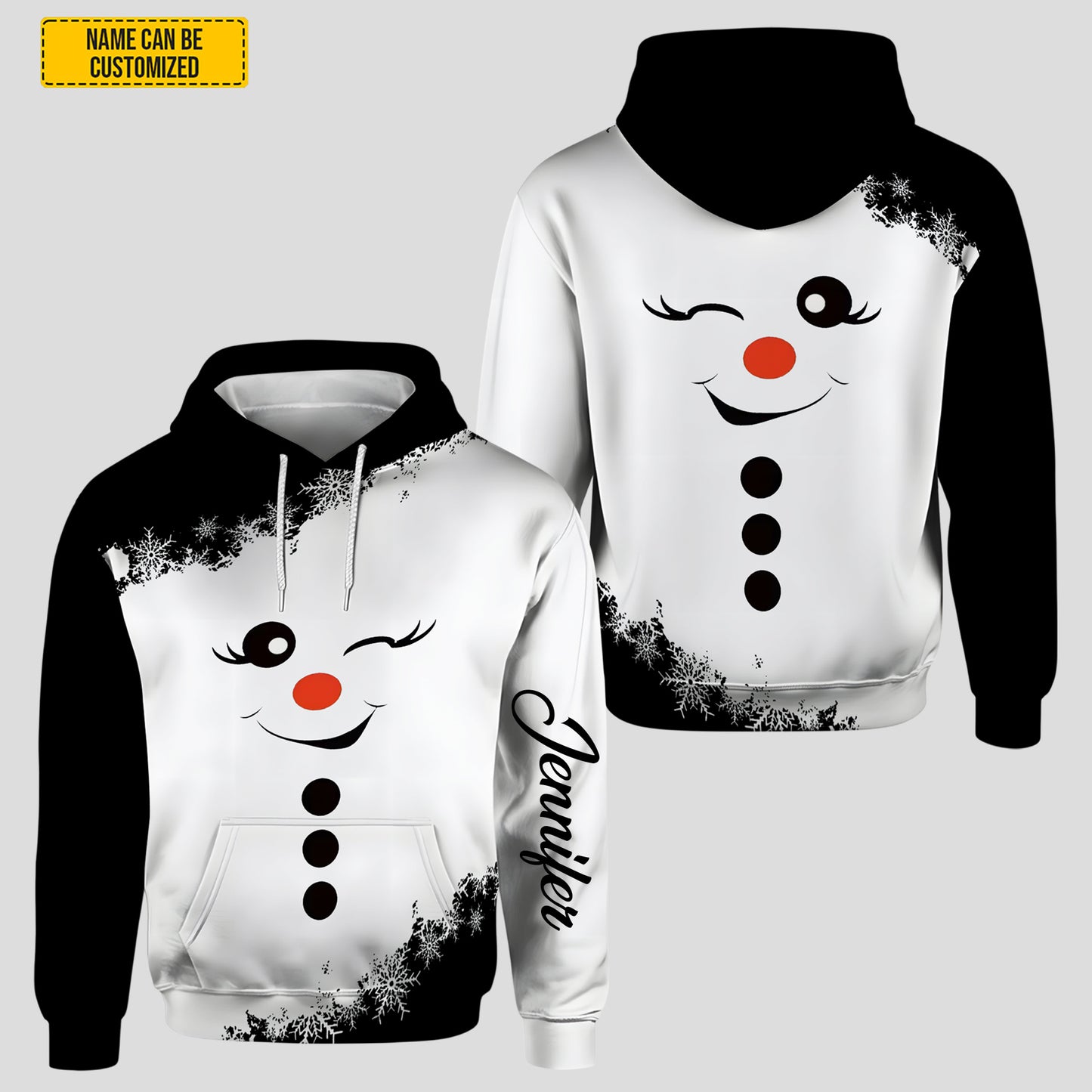 Personalized Snowman Hoodie and Leggings