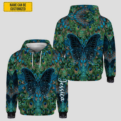 Butterfly Lace & Floral - Personalized Hoodie and Leggings