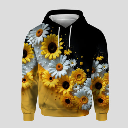 Personalized Sunflower and Daisy Hoodie Leggings Set