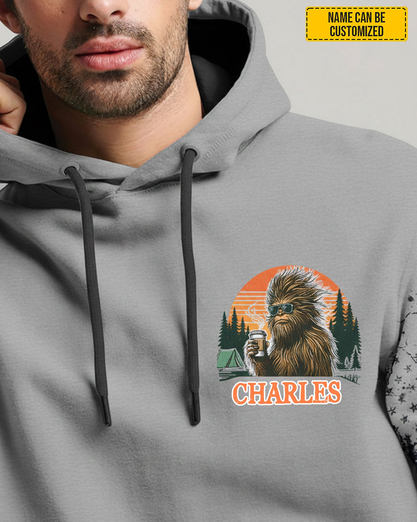 Camp Hair, Don’t Care – Personalized Bigfoot All Over Print Shirt