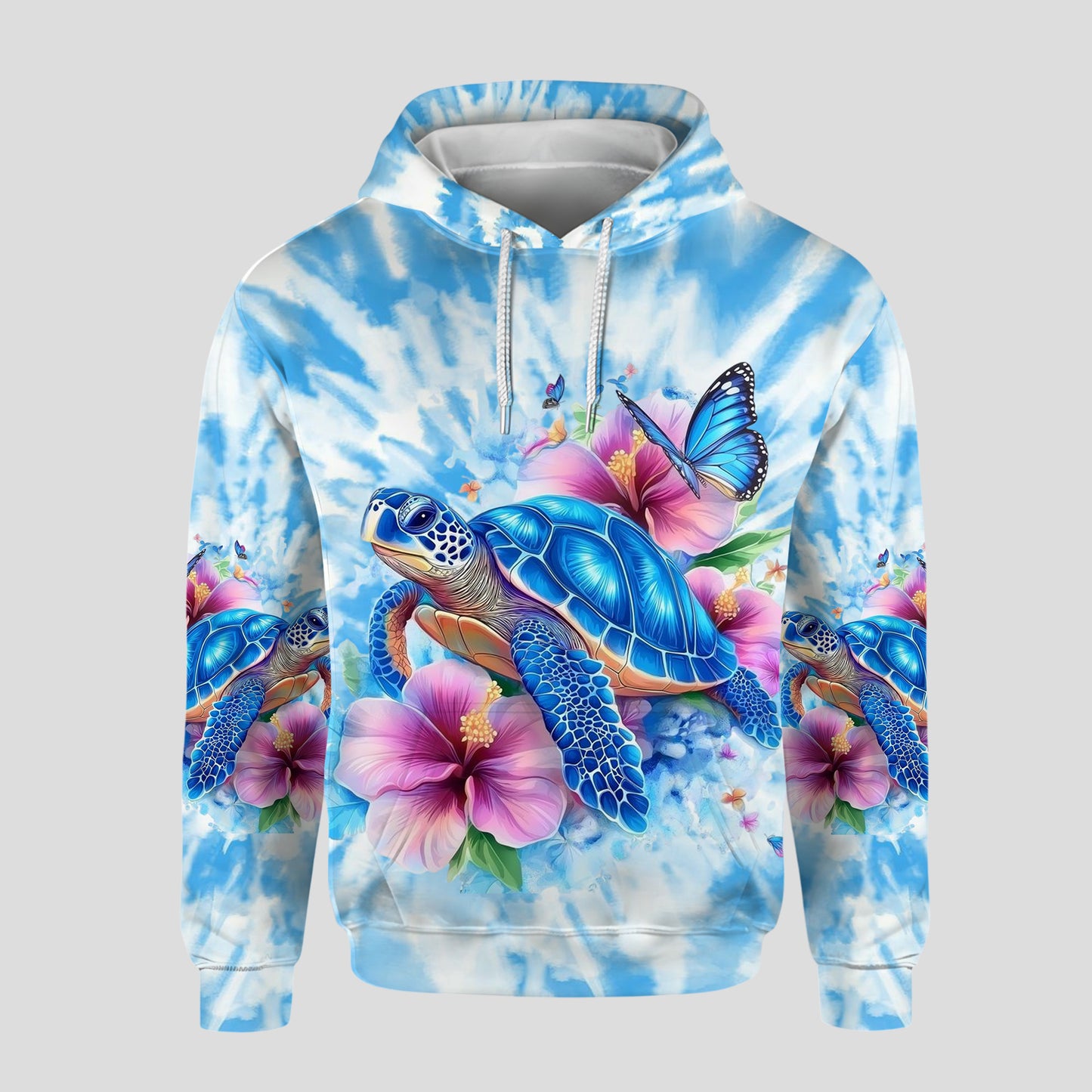 Turtle & Floral - Personalized Hoodie and Leggings
