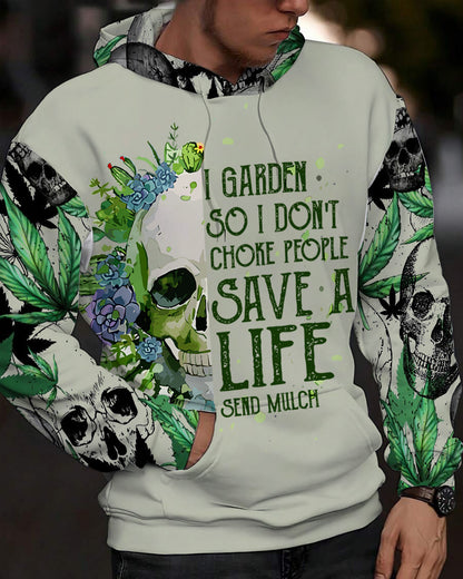 Weed Skull - Personalized Weed All Over Print Shirt