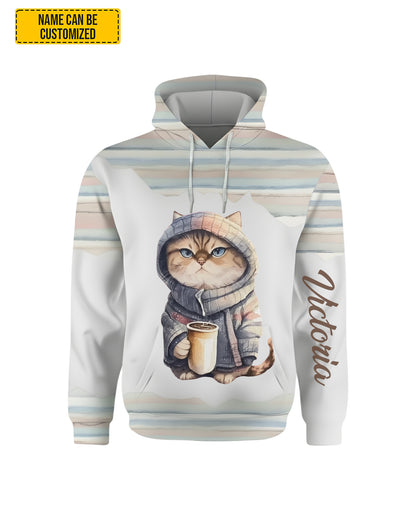 Cute Cat - Personalized Hoodie And Leggings