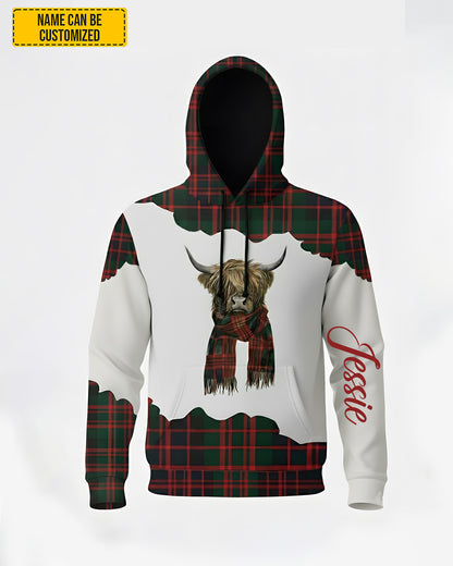 Cow Christmas - Personalized Hoodie And Leggings