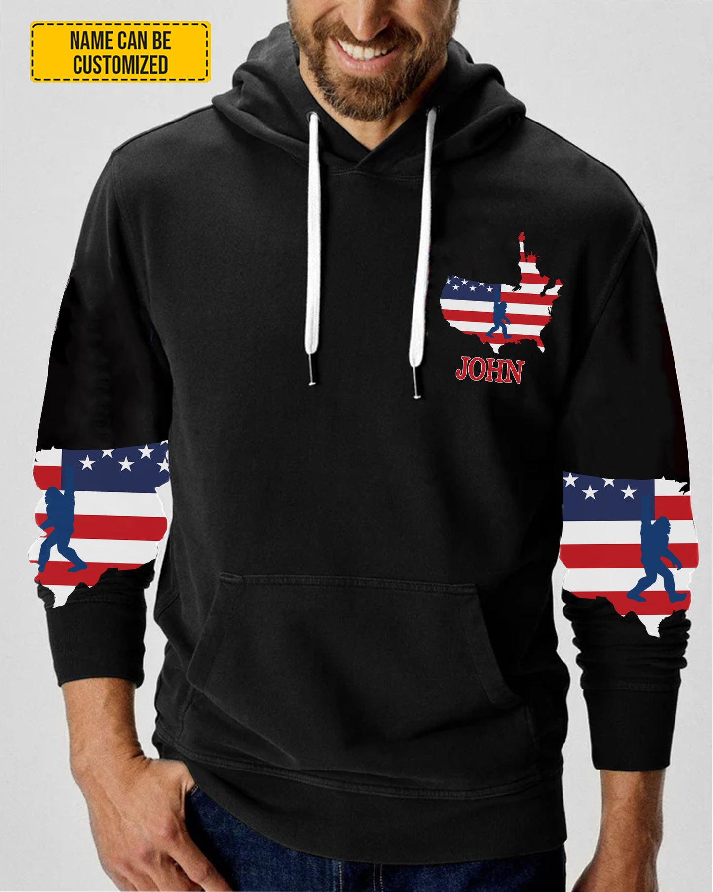 Bigfoot FREEDOM – Personalized Bigfoot All Over Print Shirt