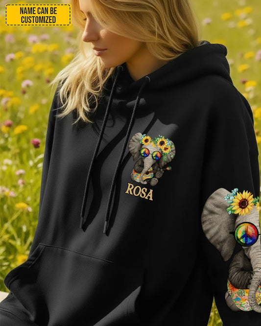 Give Peace A Change - Personalized Hippie All Over Print Shirt