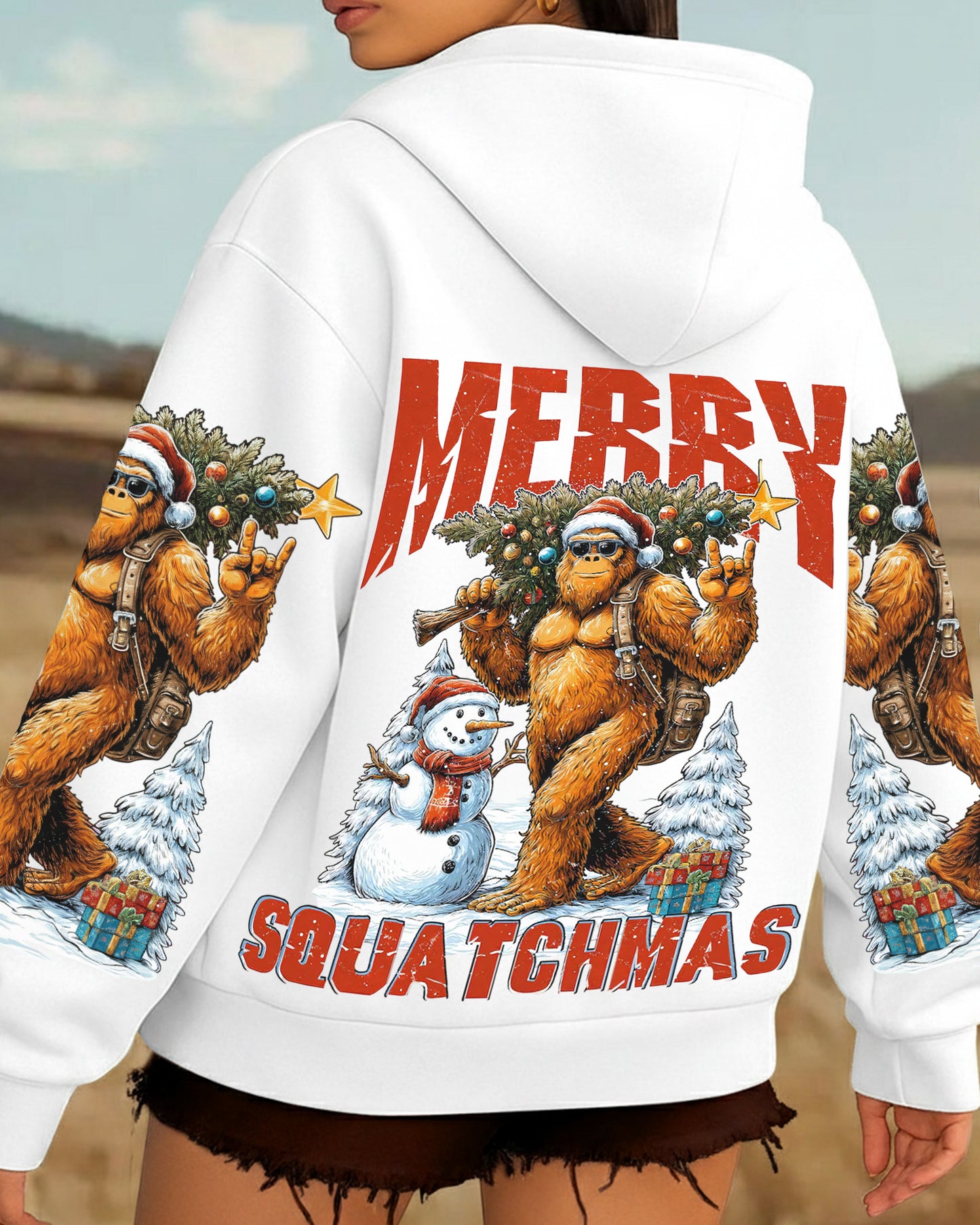 Merry Squatchmas – Personalized Sasquatch All Over Print Shirt
