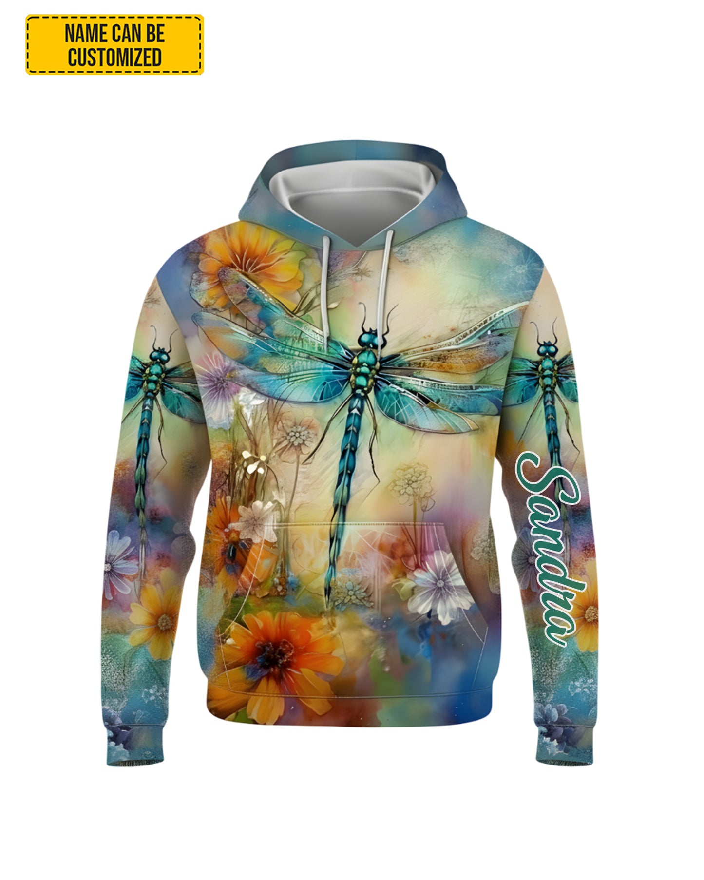 Dragonfly Color - Personalized Hoodie And Leggings