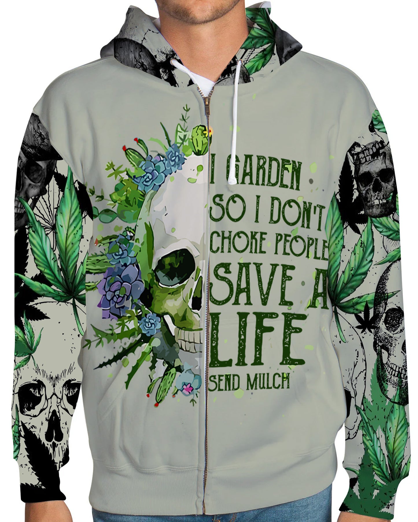 Weed Skull - Personalized Weed All Over Print Shirt