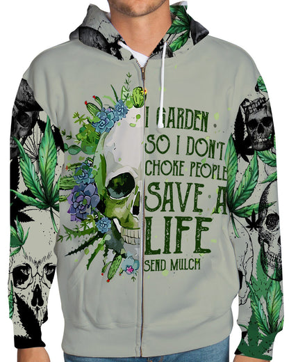 Weed Skull - Personalized Weed All Over Print Shirt