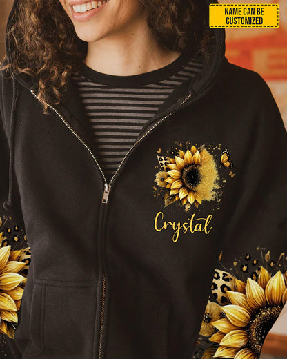 Sunflower Inspirational - Personalized Sunflower All Over Print Shirt