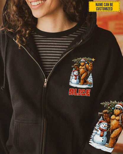 Merry Squatchmas – Personalized Sasquatch All Over Print Shirt