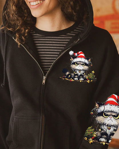 I’m Tired - Christmas Cat All Over Print Shirt