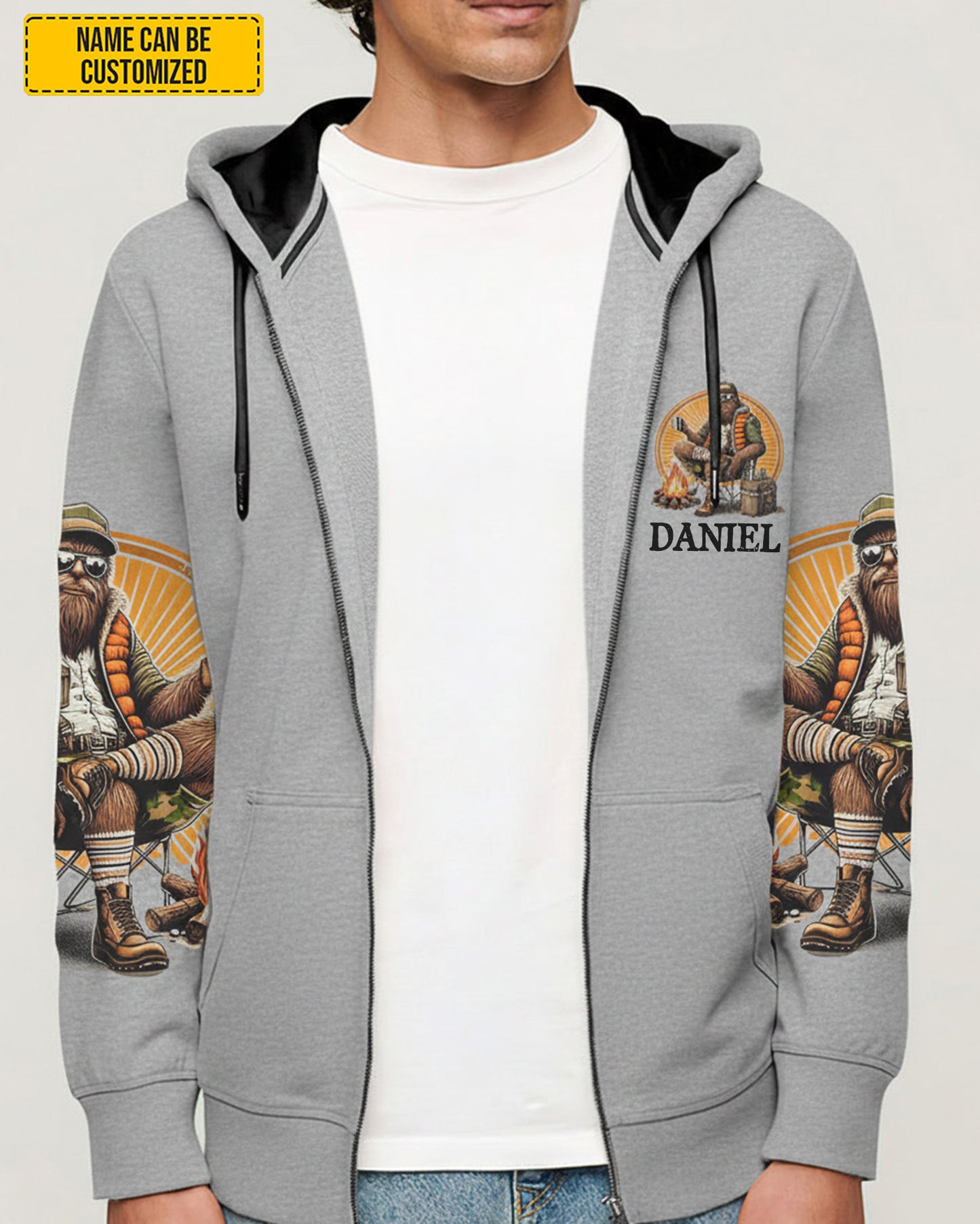 Fun Fact I Don't Care – Personalized Bigfoot All Over Print Shirt