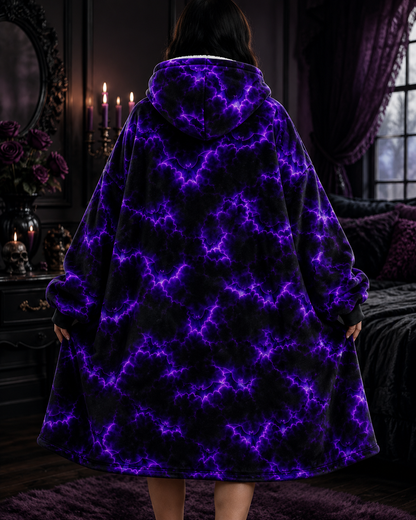 Purple Bat Blanket Hoodie – The Perfect Gift for Gothic Souls