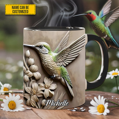 Hummingbird Accent Mug - Personalized Accent Mug