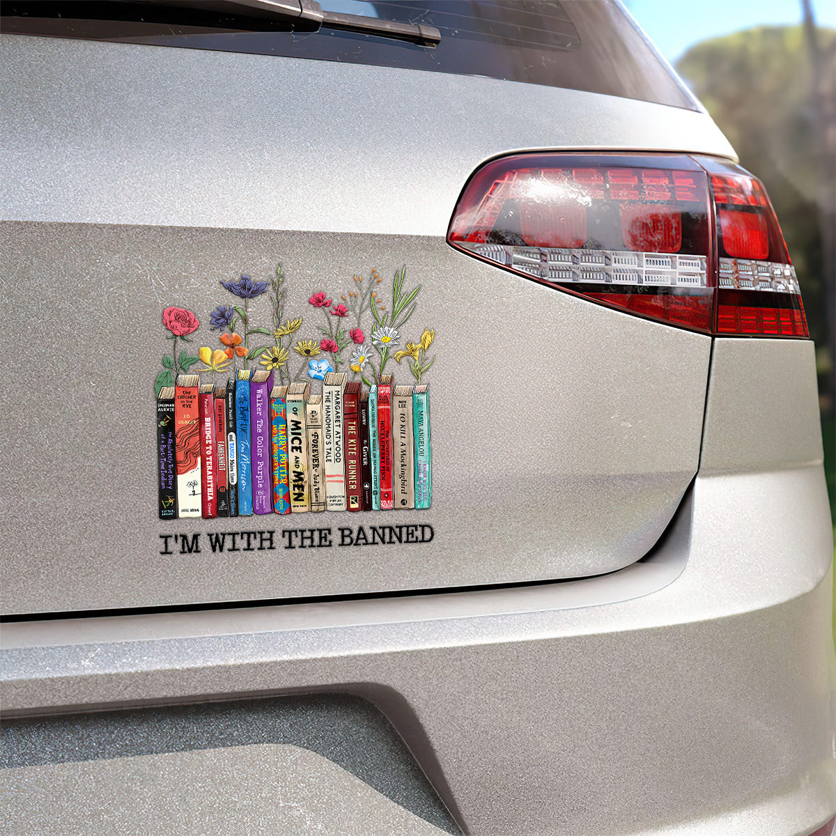 I'm With The Banned Flower - Personalized Sticker