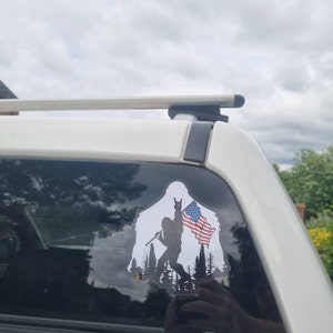 Bigfoot American Flag Stickers