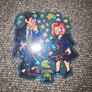 Alien Booty Sparkly Sticker