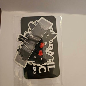 Mothman Caught On Tape Clear Sticker