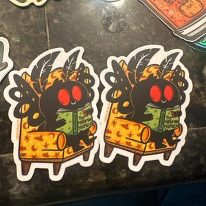 Mothman Library Vinyl Sticker