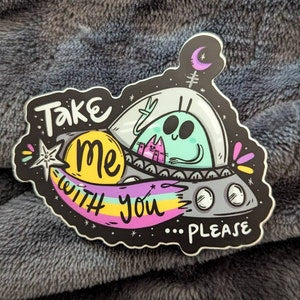 UFO Believer Vinyl Sticker