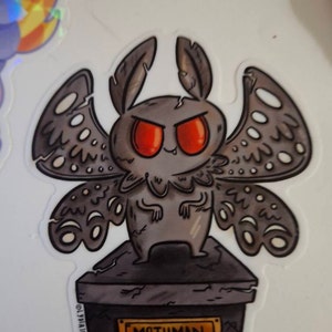 Mothman Monument Vinyl Sticker
