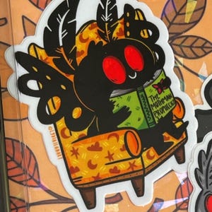 Mothman Library Vinyl Sticker