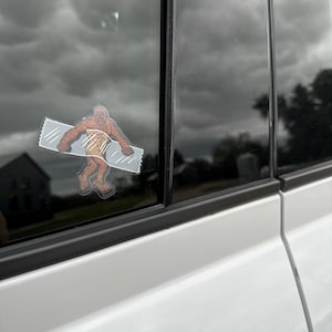 Bigfoot Caught On Tape Clear Stickers