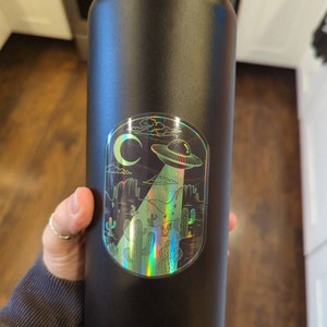 UFO Holographic Sticker