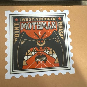 Mothman Cryptid Sticker