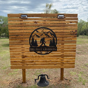 Personalized Bigfoot Metal Sign
