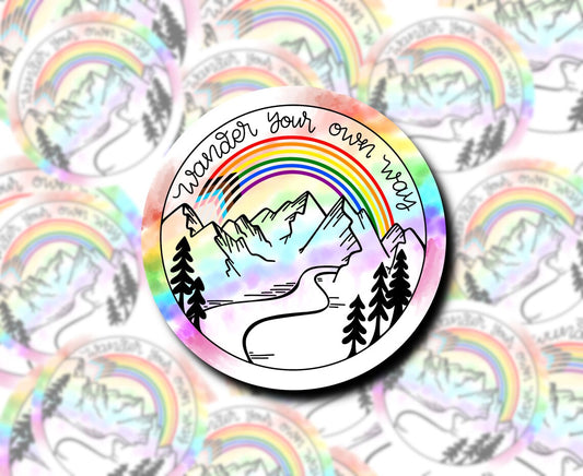 Wander Your Own Way - LGBT Sticker