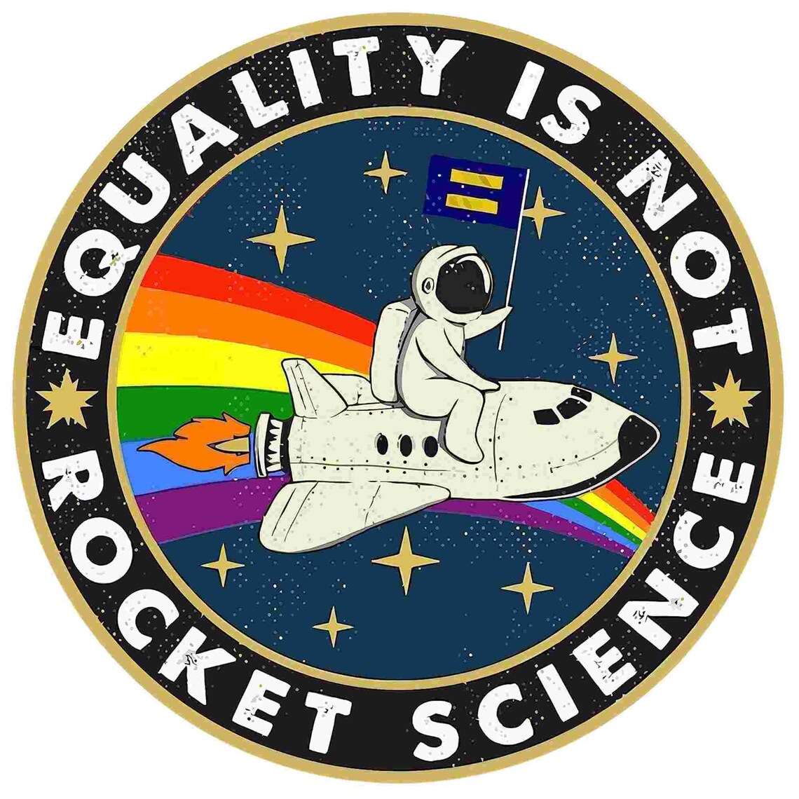 Equality is Not Rocket Science Sticker