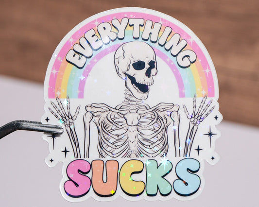 Everything Sucks Sticker