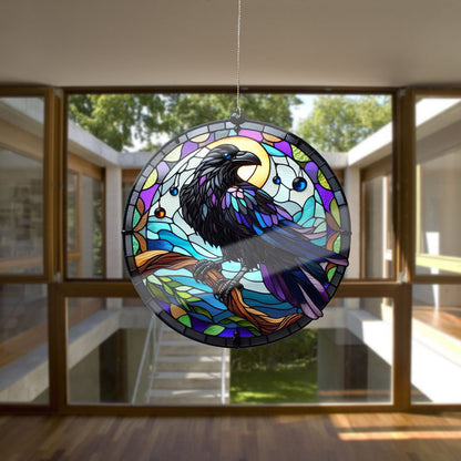 Ravens Acrylic Window Hangings, Ravens Faux Acrylic Window