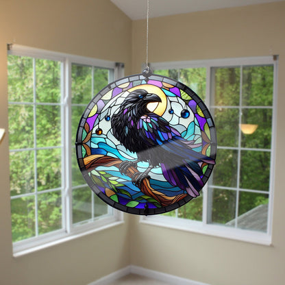 Ravens Acrylic Window Hangings, Ravens Faux Acrylic Window