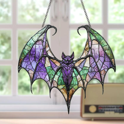 Contemporary Acrylic Window Bat Decor