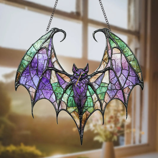 Contemporary Acrylic Window Bat Decor