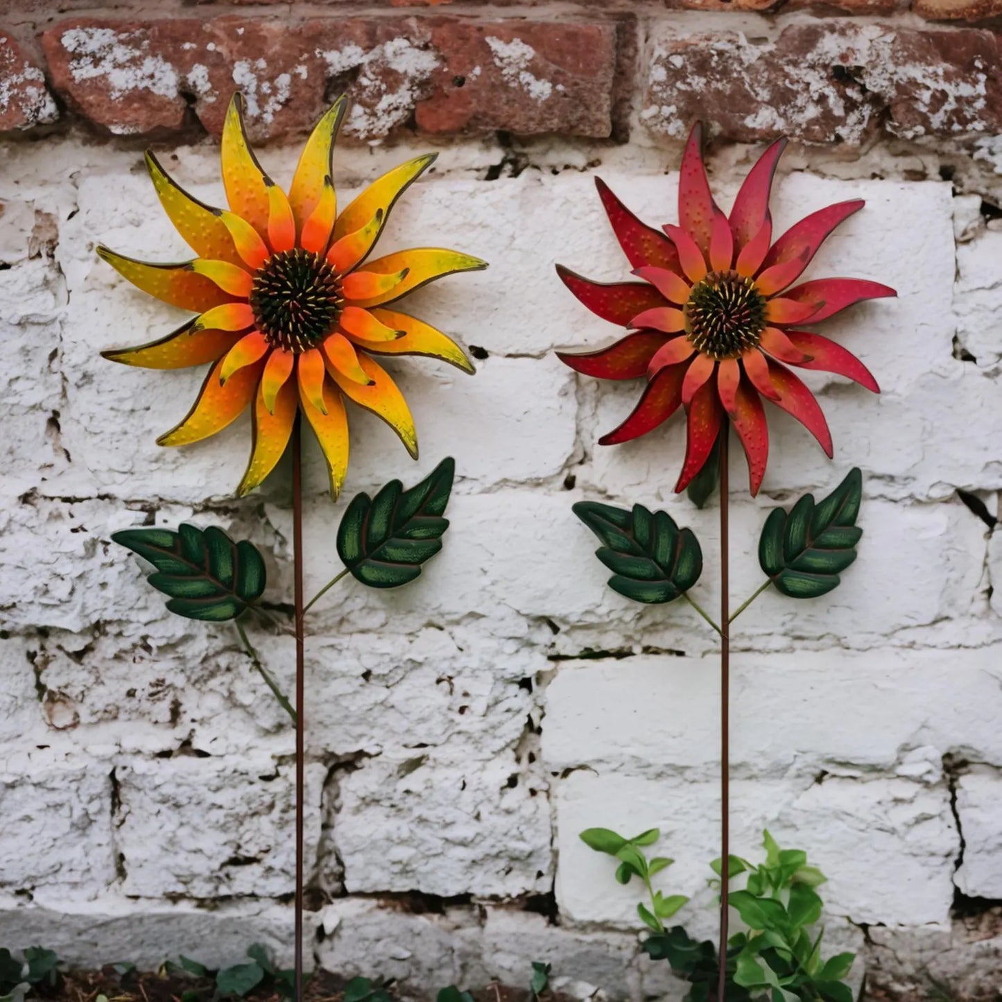 Sunflower Windmill | Kinetic Windmill | Kinetic Sculpture | Rural Garden Wind Spinner | Sunflower Garden Decoration