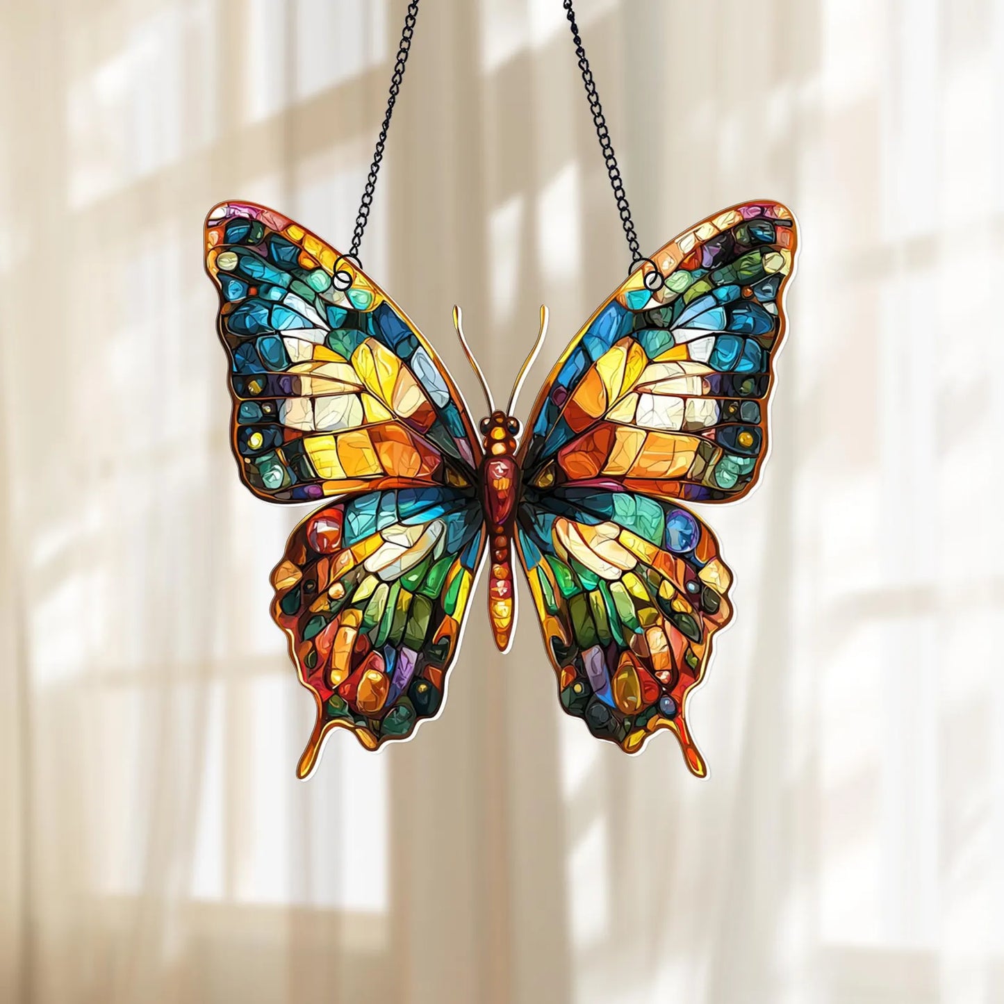 Beautiful Colorufl Butterfly Acrylic Window Hanging