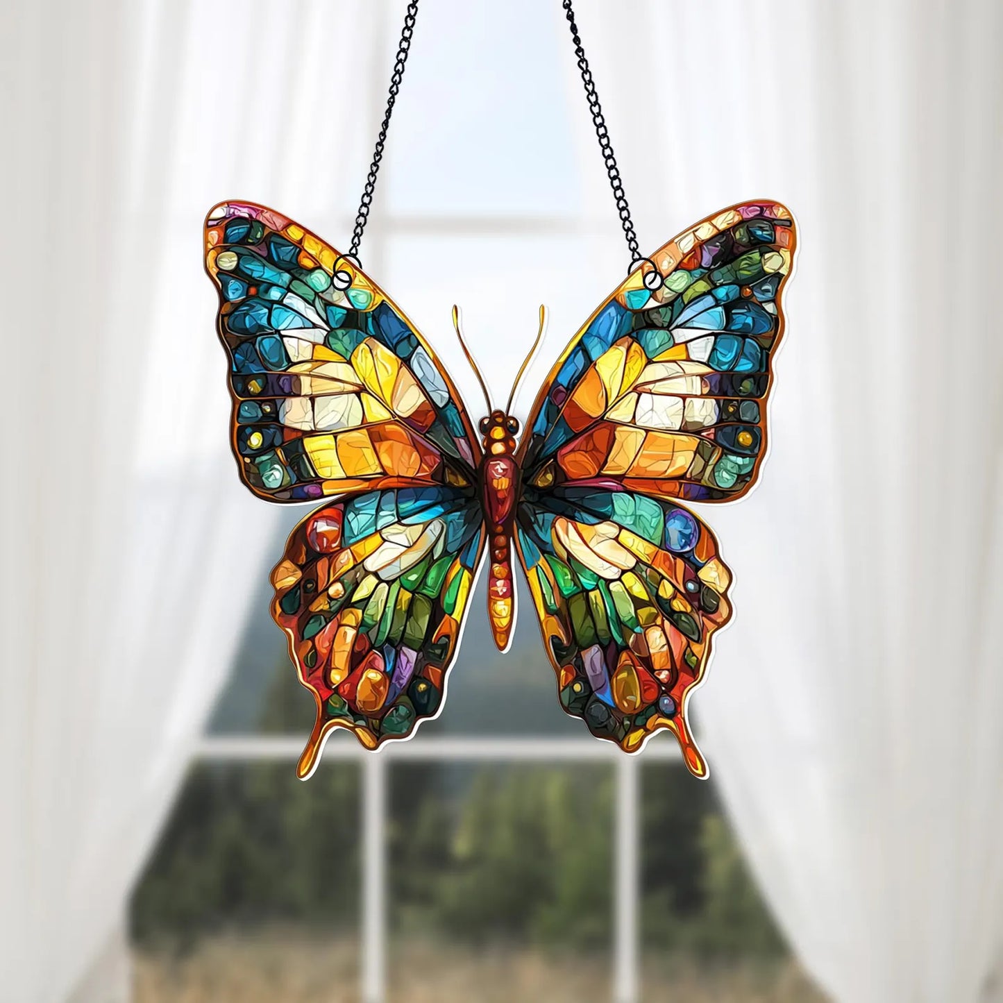 Beautiful Colorufl Butterfly Acrylic Window Hanging