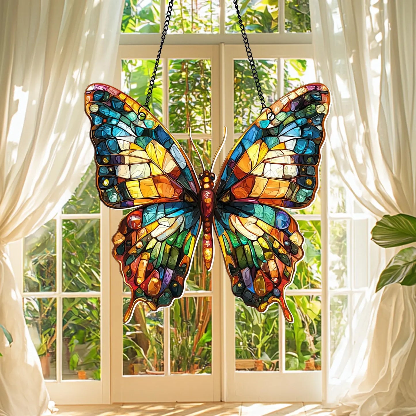 Beautiful Colorufl Butterfly Acrylic Window Hanging