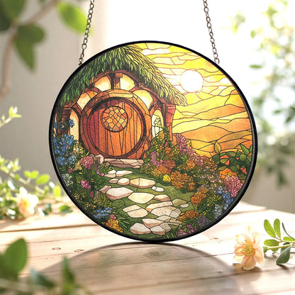 Fantasy The Shire Stained Glass Suncatcher