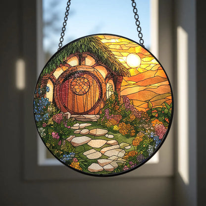 Fantasy The Shire Stained Glass Suncatcher