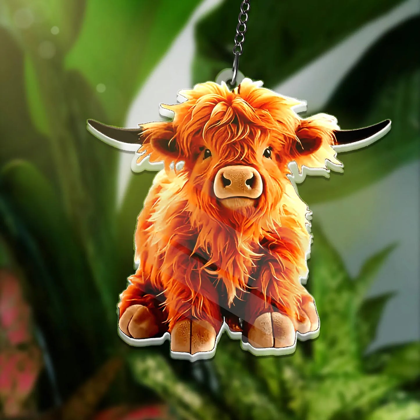 Highland Cow ACRYLIC Window - Farm Animal Acrylic Decor